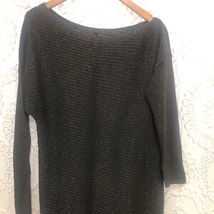 White House Black market sparkly gray sweater